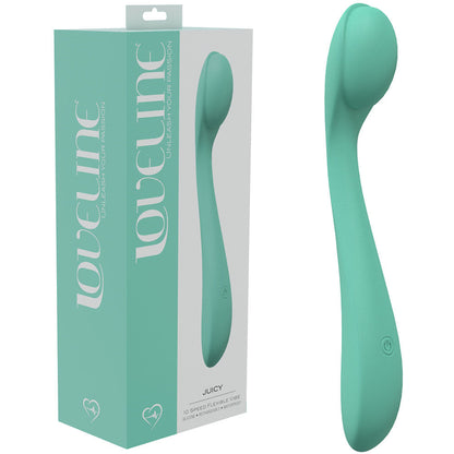 LOVELINE Juicy 21.5 cm USB Rechargeable Vibrator - Green