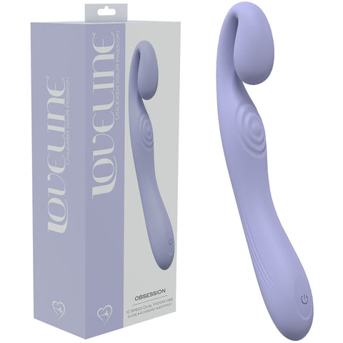 LOVELINE Obsession - Lavender - Lavender 18.4 cm USB Rechargeable Vibrator - Image 1