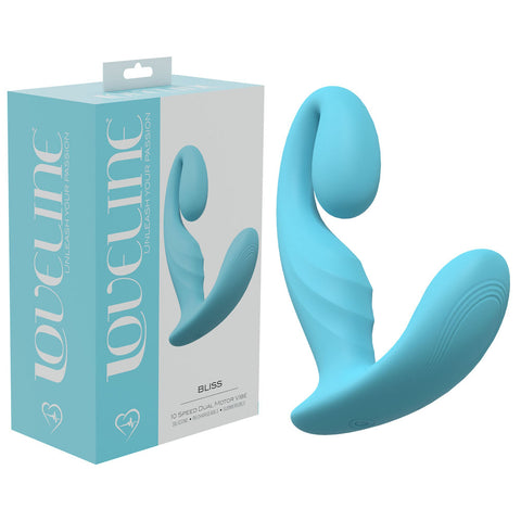 LOVELINE Bliss - Blue - Blue 11.5 cm USB Rechargeable Vibrator - Image 1
