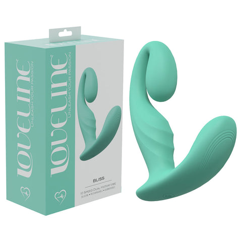 LOVELINE Bliss - Green - Green 11.5 cm USB Rechargeable Vibrator - Image 1