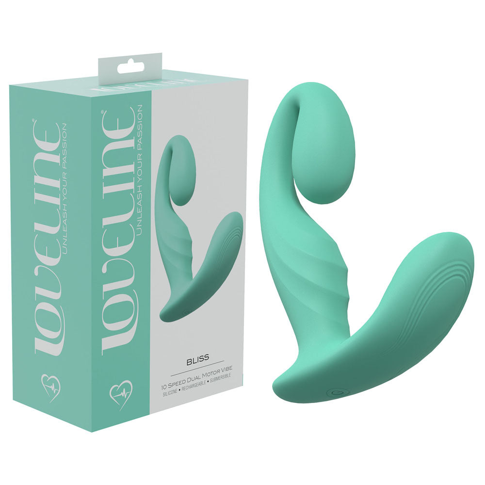 LOVELINE Bliss 11.5 cm USB Rechargeable Vibrator - Green