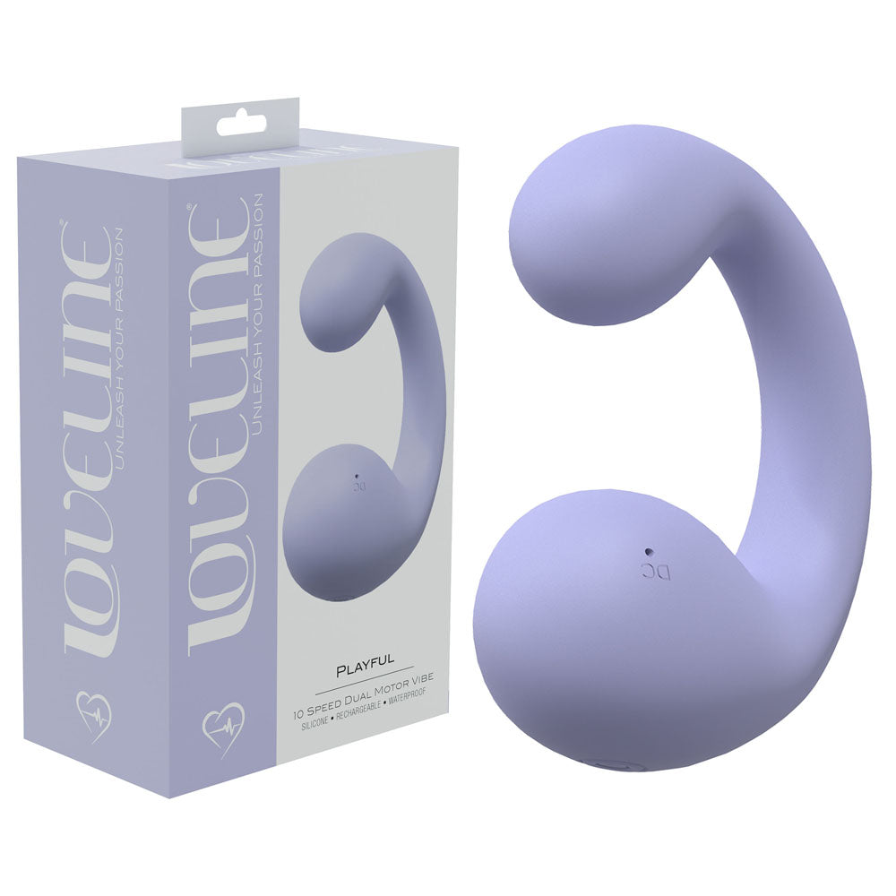 LOVELINE Playful 8.5 cm Dual Vibrator - Lavender