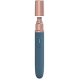 LOVELINE The Traveler - Blue - Blue 17.6 cm USB Rechargeable Vibrator with Lube Applicator - Image 2