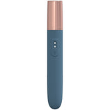 LOVELINE The Traveler - Blue - Blue 17.6 cm USB Rechargeable Vibrator with Lube Applicator - Image 3