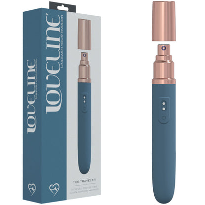 LOVELINE The Traveler 17.6 cm Vibrator with Lube Applicator