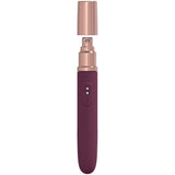 LOVELINE The Traveler - Burgundy - Burgundy 17.6 cm USB Rechargeable Vibrator with Lube Applicator - Image 2