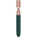 LOVELINE The Traveler - Green - Green 17.6 cm USB Rechargeable Vibrator with Lube Applicator - Image 2