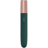 LOVELINE The Traveler - Green - Green 17.6 cm USB Rechargeable Vibrator with Lube Applicator - Image 3