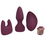 LOVELINE Ultimate Kit - Burgundy - Burgundy USB Rechargeable Kit - 3 Piece Set - Image 2
