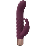 LOVELINE Devotion - Burgundy - Burgundy 14.2 cm USB Rechargeable Rabbit Vibrator - Image 2