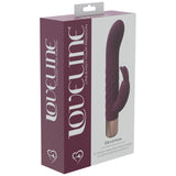 LOVELINE Devotion - Burgundy - Burgundy 14.2 cm USB Rechargeable Rabbit Vibrator - Image 4