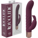 LOVELINE Devotion - Burgundy - Burgundy 14.2 cm USB Rechargeable Rabbit Vibrator - Image 1