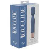 LOVELINE Glamour - Blue - Blue 14.4 cm USB Rechargeable Massage Wand - Image 3