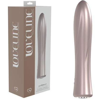 LOVELINE La Perla II - Pearlescent 19.2 cm USB Rechargeable Vibrator - Pink