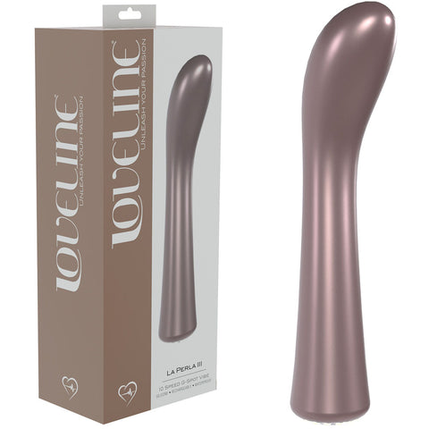 LOVELINE La Perla III - Pink - Pearlescent Pink 19.2 cm USB Rechargeable Vibrator - Image 1
