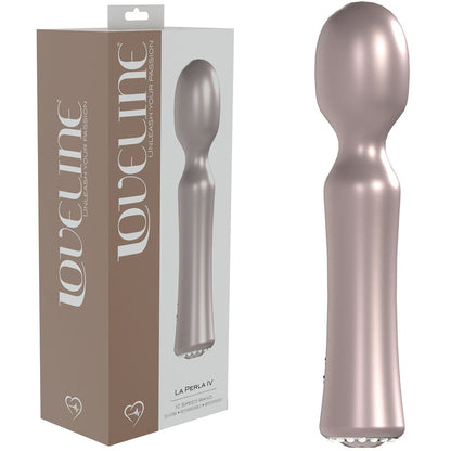 LOVELINE La Perla IV - Pearlescent 19.2 cm USB Rechargeable Massage Wand - Pink