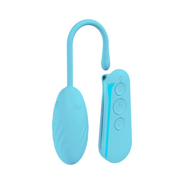 LOVELINE Felicite - Blue - Blue USB Rechargeable Vibrating Egg with Wireless Remote
