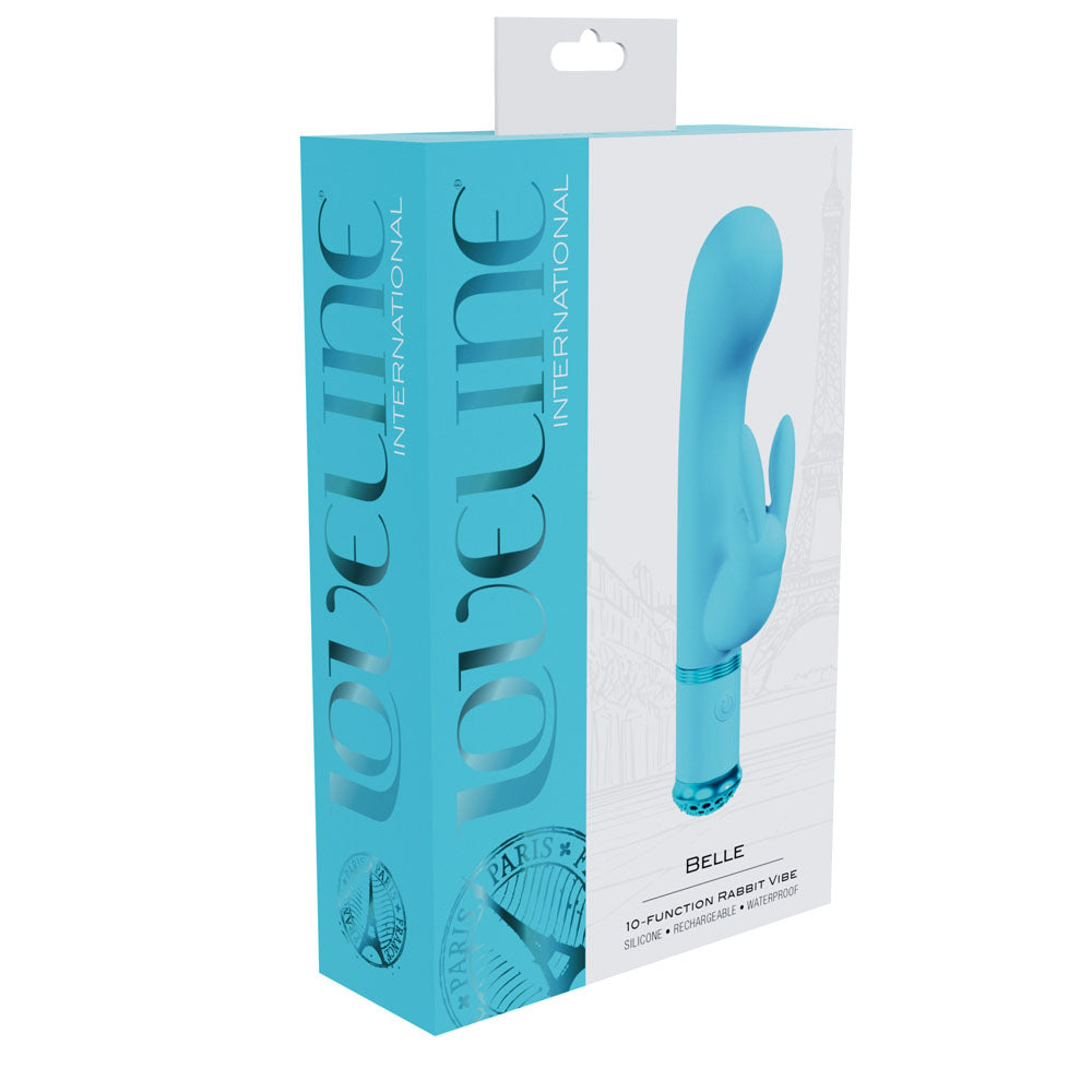LOVELINE Belle - Blue 15.6 cm USB Rechargeable Rabbit VIbrator
