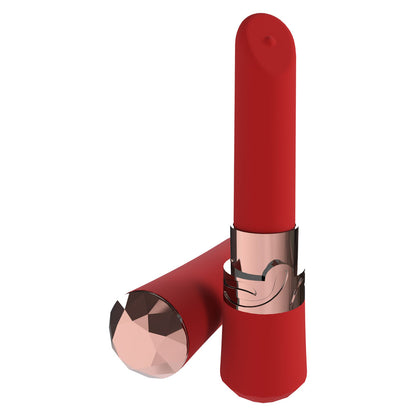 LOVELINE Dahlia - Red 12.5 cm USB Rechargeable Lipstick Vibrator