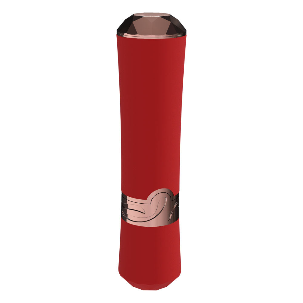 LOVELINE Dahlia - Red 12.5 cm USB Rechargeable Lipstick Vibrator