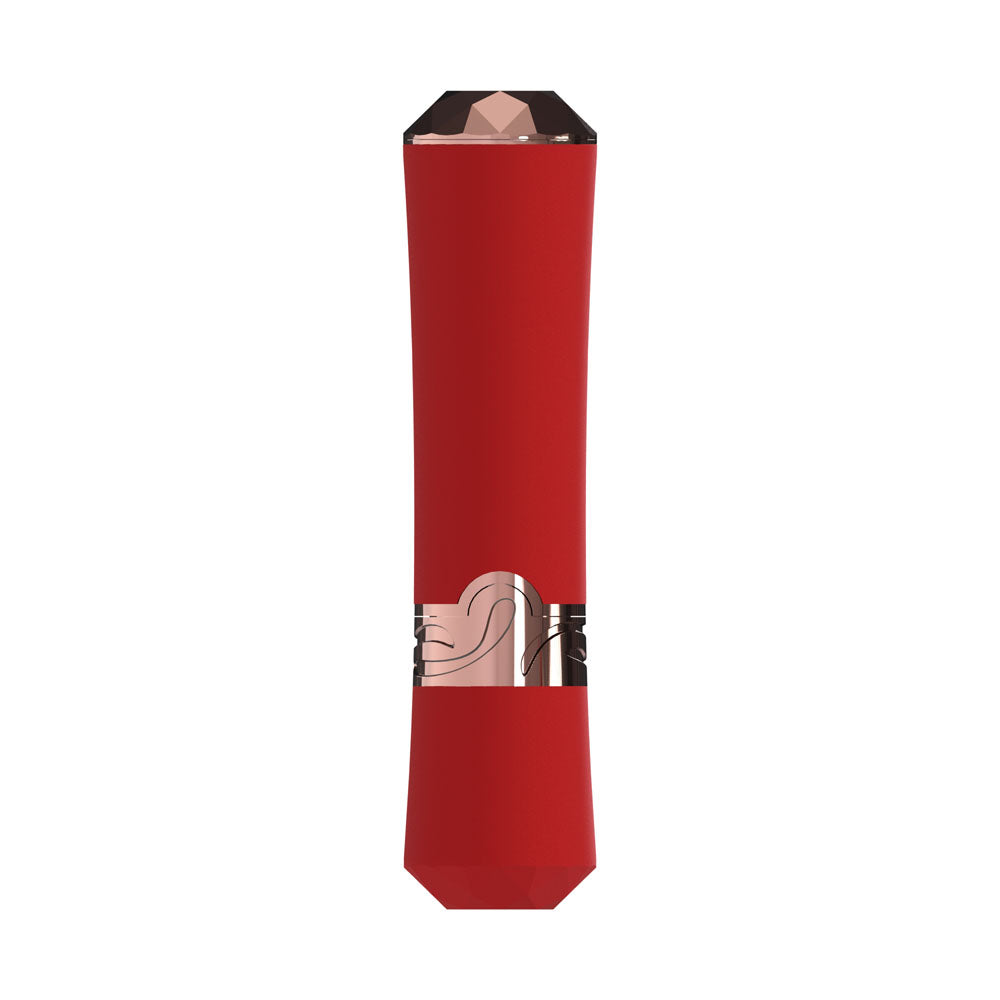 LOVELINE Dahlia - Red 12.5 cm USB Rechargeable Lipstick Vibrator