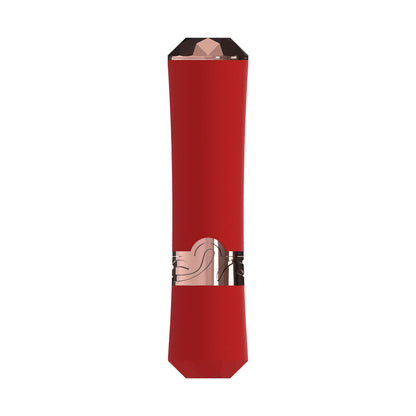 LOVELINE Dahlia - Red 12.5 cm USB Rechargeable Lipstick Vibrator