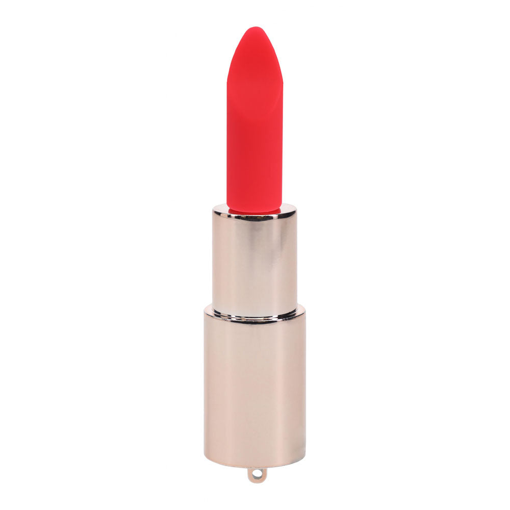 LOVELINE Diamond - Red 8.3 cm USB Rechargeable Lipstick Vibrator