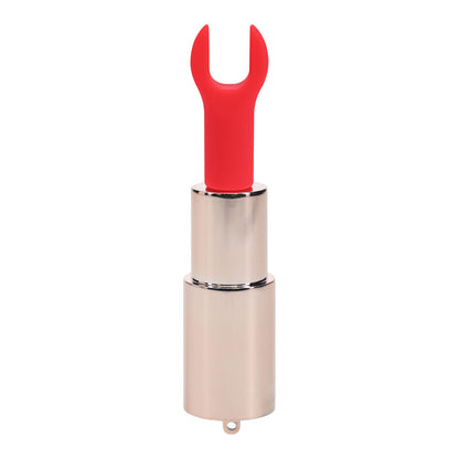 LOVELINE Diamond - Red 8.3 cm USB Rechargeable Lipstick Vibrator