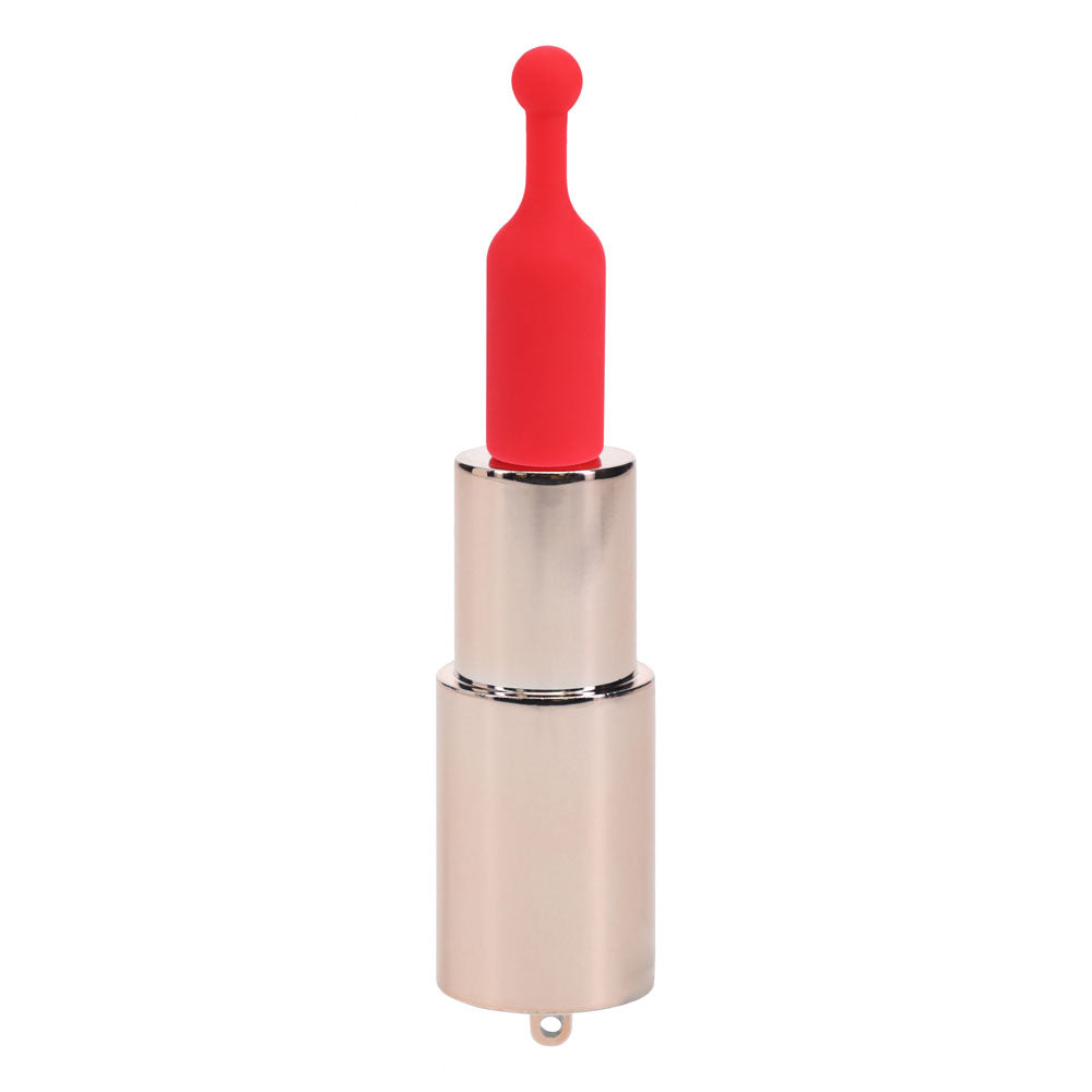 LOVELINE Diamond - Red 8.3 cm USB Rechargeable Lipstick Vibrator