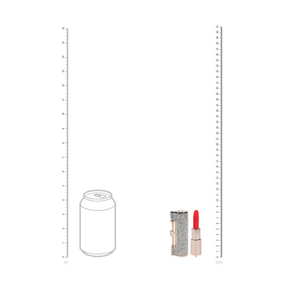 LOVELINE Diamond - Red 8.3 cm USB Rechargeable Lipstick Vibrator