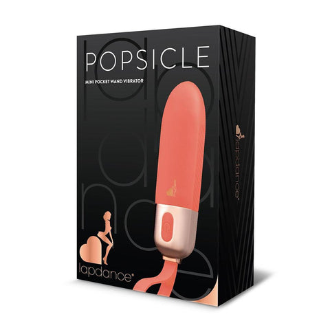 LAPDANCE Popsicle Mini Pocket Wand - Pink 12 cm USB Rechargeable Bullet - Image 1