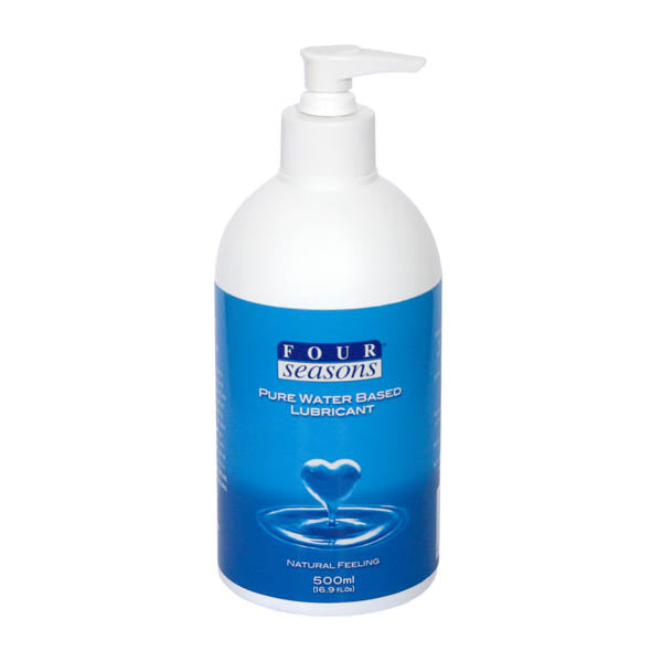 Four Seasons Personal Lubricant - Water Based Personal Lubricant - 500 ml Pump Pack Bottle - Image 1