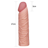 Pleasure X-Tender 1'' Sleeve - Flesh 2.5 cm (1'') Penis Extension Sleeve - Image 3