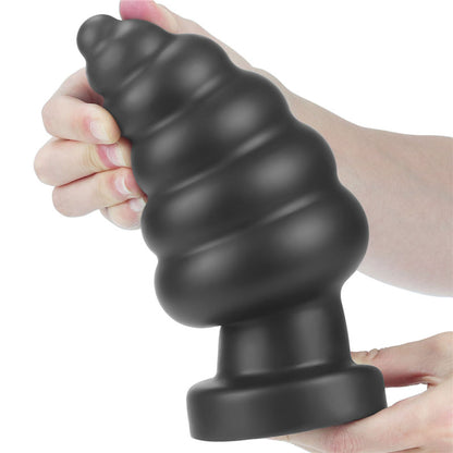 King Sized 7'' Vibrating Anal Cracker - Black 17.8 cm XL