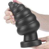 King Sized 7'' Vibrating Anal Cracker - Black 17.8 cm XL Vibrating Butt Plug - Image 4
