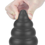 King Sized 7'' Vibrating Anal Cracker - Black 17.8 cm XL Vibrating Butt Plug - Image 5