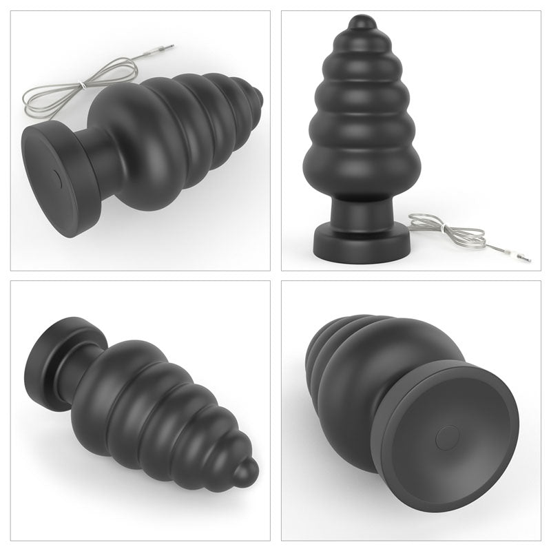 King Sized 7'' Vibrating Anal Cracker - Black 17.8 cm XL
