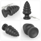 King Sized 7'' Vibrating Anal Cracker - Black 17.8 cm XL Vibrating Butt Plug - Image 7