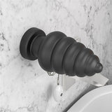 King Sized 7'' Vibrating Anal Cracker - Black 17.8 cm XL Vibrating Butt Plug - Image 9