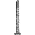 King Sized Vibrating Vibrax Slider - Grey 40.8 cm (16'') USB Rechargeable Vibrating Dildo