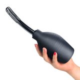 Bondage Fetish Deluxe Douche - Black Unisex Curved Douche - 310 ml capacity - Image 2
