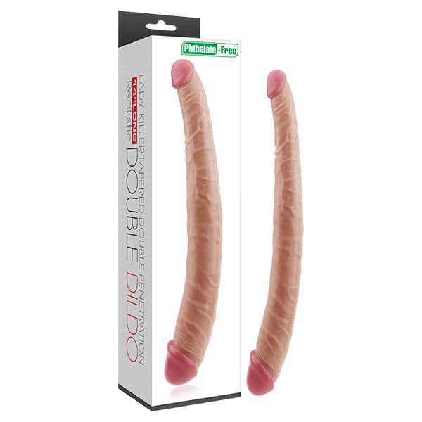 Lady-Killer Tapered Double Dildo - Flesh 35.5 cm (14'') Double Dong - Image 1