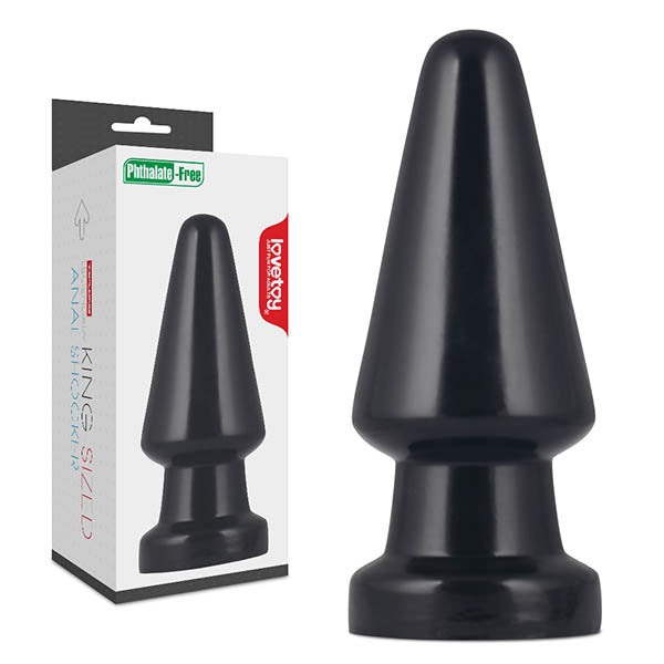 King Sized 7.5'' Anal Shocker - Black 19 cm Mega Butt Plug - Image 1