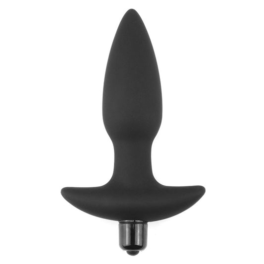 Anal Indulgence Collection Silicone Fantasy Anal Plug - Black 14.5 cm