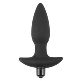 Anal Indulgence Collection Silicone Fantasy Anal Plug - Black 14.5 cm Vibrating Butt Plug - Image 2