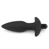 Anal Indulgence Collection Silicone Fantasy Anal Plug - Black 14.5 cm Vibrating Butt Plug - Image 4
