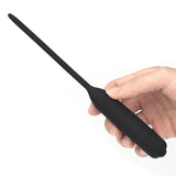 Ultimate Silicone Vibrating Urethral Dilator - Black Vibrating Urethral Sound - Image 2