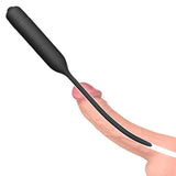 Ultimate Silicone Vibrating Urethral Dilator - Black Vibrating Urethral Sound - Image 4