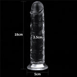 Flawless Clear Dildo 7'' - Clear 17.8 cm Dong - Image 7