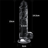 Flawless Clear Dildo 7.5'' - Clear 19 cm Dong - Image 8